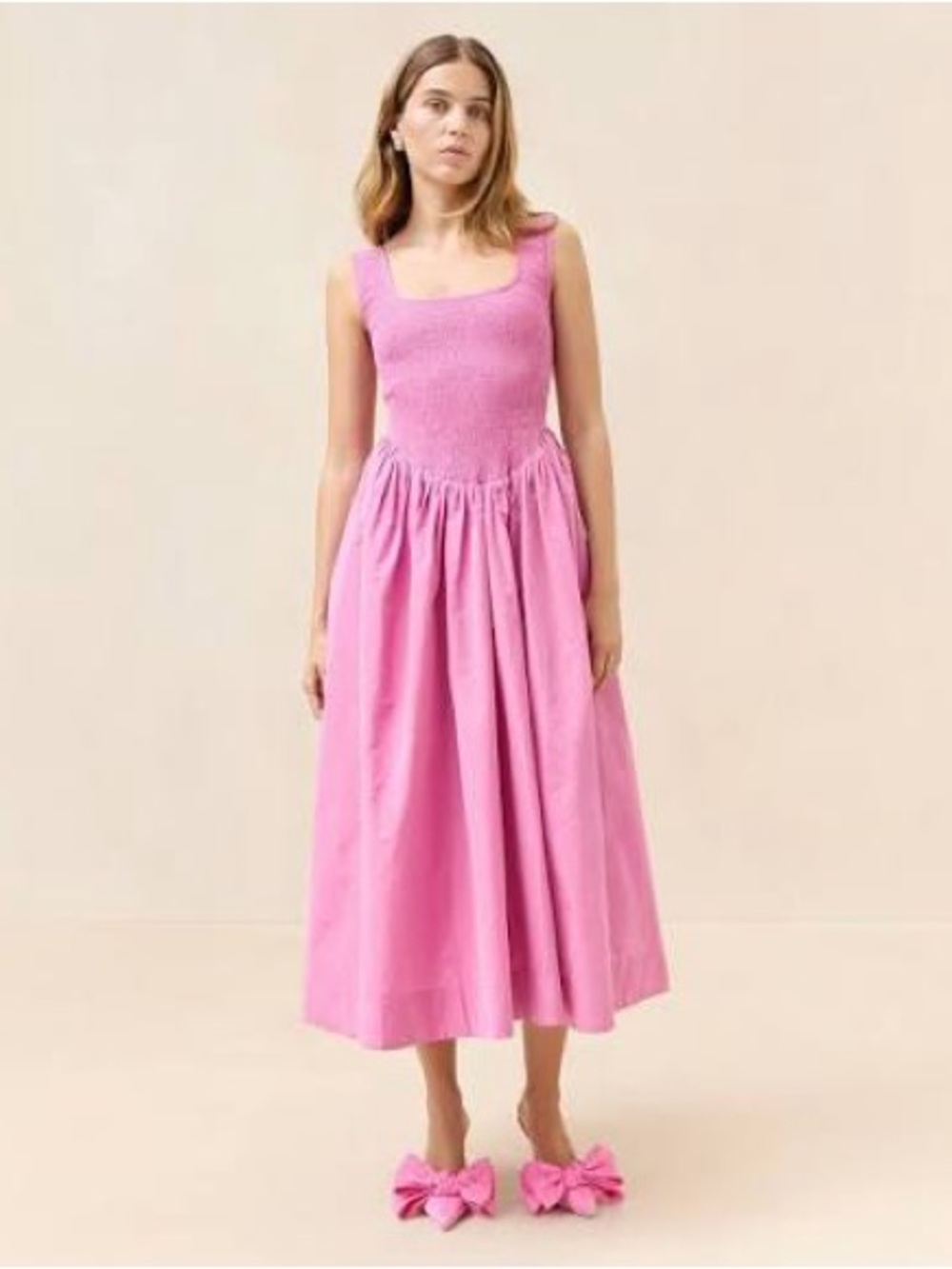 Loeffler Randall Estelle  Bright Pink Dress (worn once)